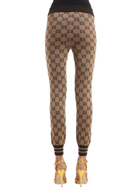 buy gucci white pants|women Gucci leggings.